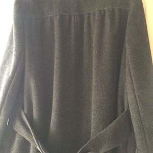 Vintage Grey Wool Trench XL